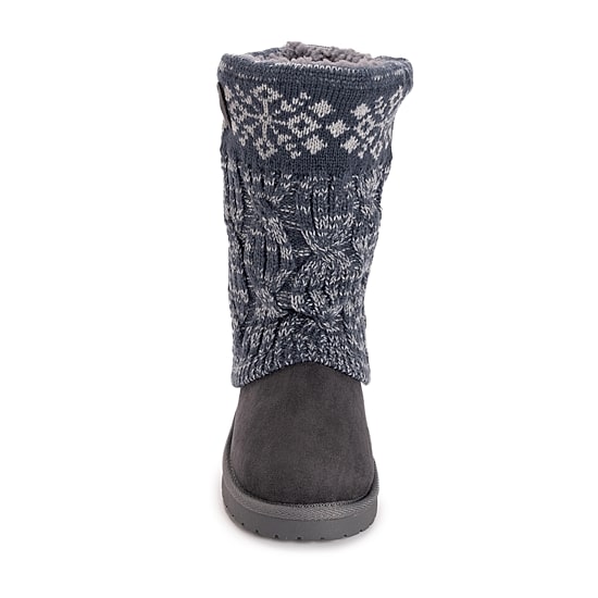 Muk Luks Womens Cheryl Boot Flat Heel Booties
