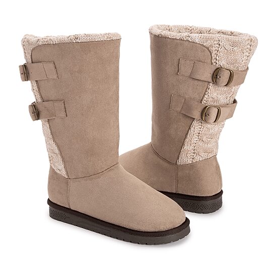 Muk Luks Womens Jean Flat Heel Winter Boots