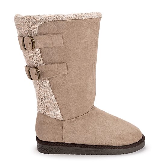 Muk Luks Womens Jean Flat Heel Winter Boots