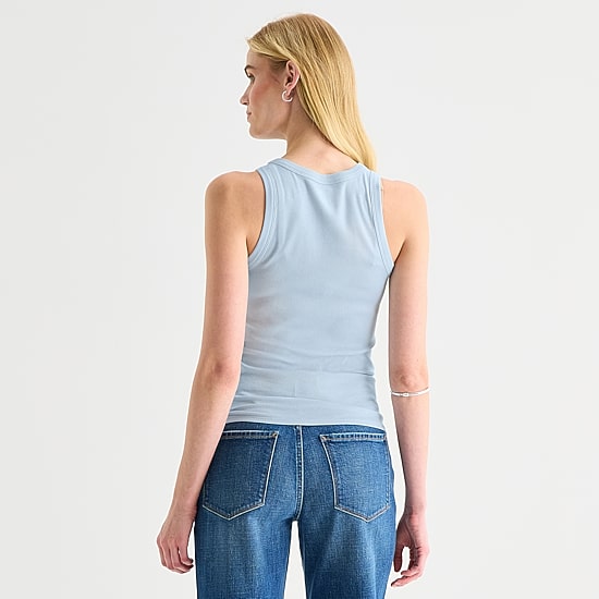 A.N.A Womens Tall High Neck Sleeveless Tank Top
