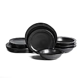 Stone + Lain Oasis 12-pc. Stoneware Dinnerware Set