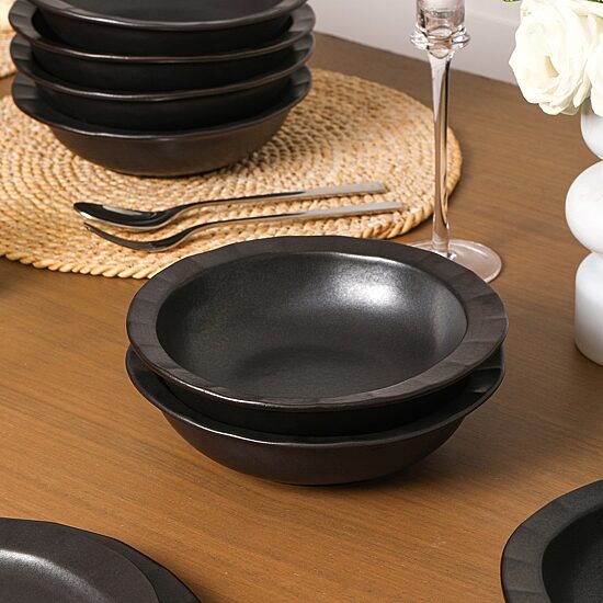 Stone + Lain Oasis 12-pc. Stoneware Dinnerware Set