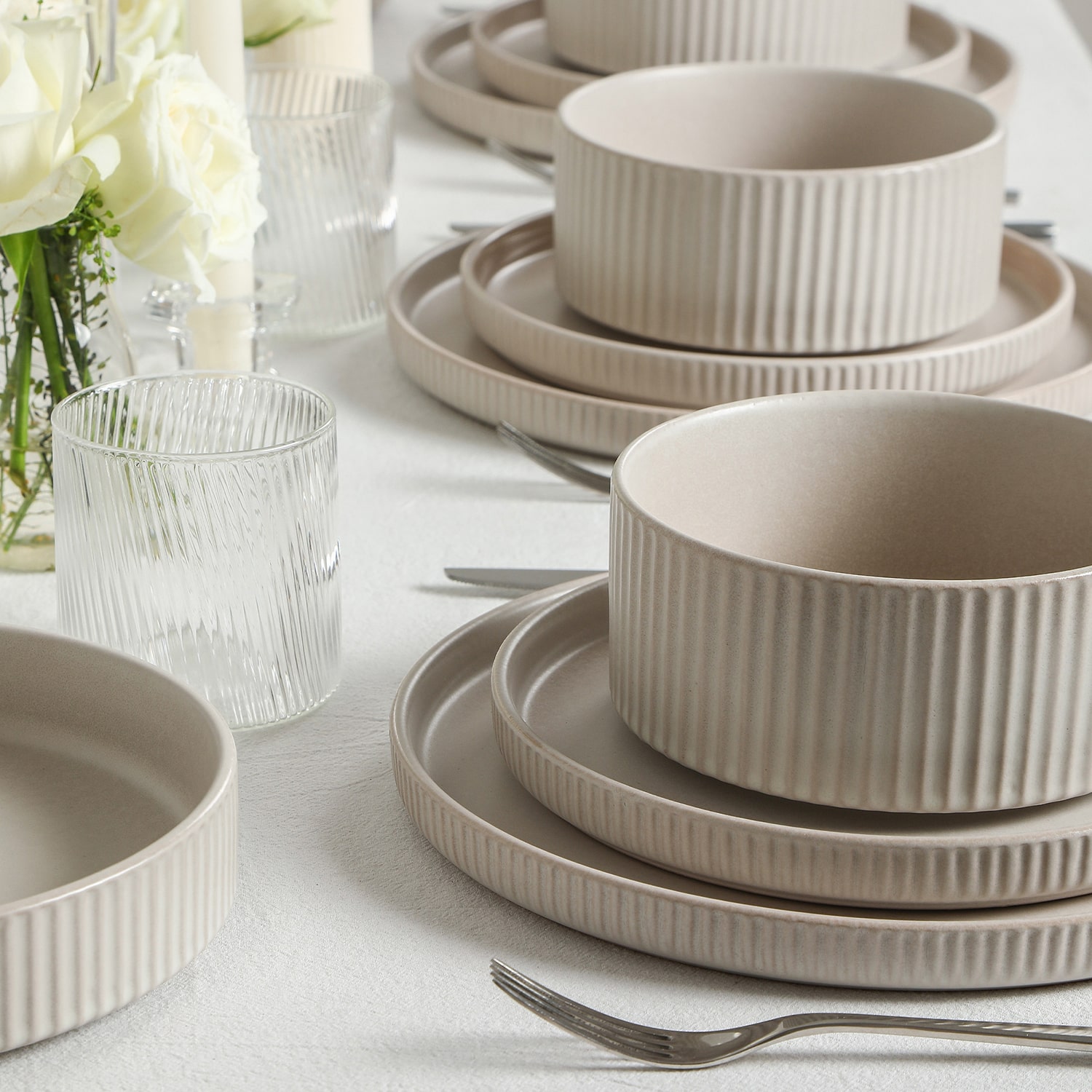 Stone + Lain Haven -pc. Stoneware Dinnerware Set