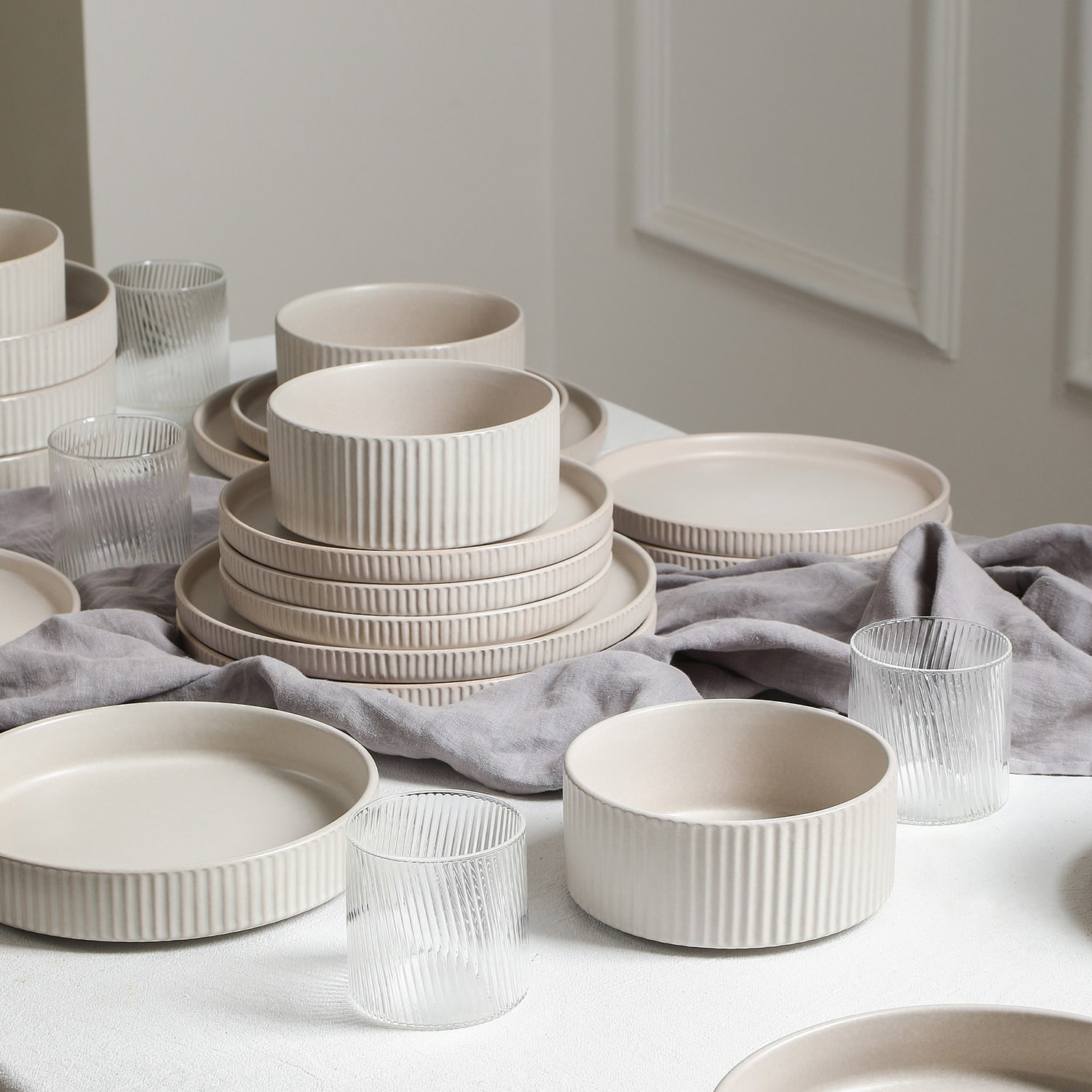 Stone + Lain Haven -pc. Stoneware Dinnerware Set