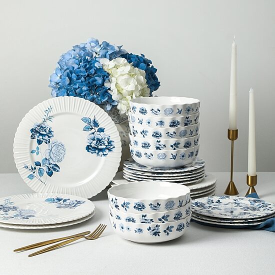 Stone + Lain Fiore 4-pc. Bone China Dinner Plate