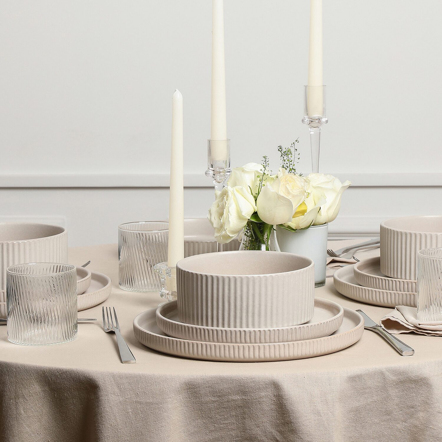 Stone + Lain Haven 16-pc. Stoneware Dinnerware Set