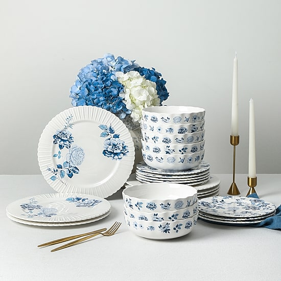 Stone + Lain Fiore 4-pc. Bone China Dinnerware Set