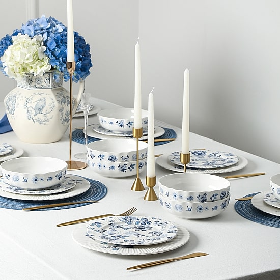 Stone + Lain Fiore 4-pc. Bone China Dinnerware Set