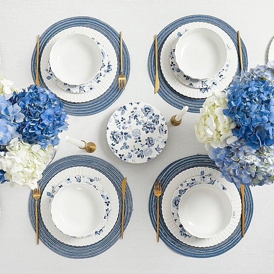Stone + Lain Fiore 4-pc. Bone China Dinnerware Set