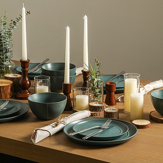 Stone + Lain Infinity 4-pc. Stoneware Dinnerware Set