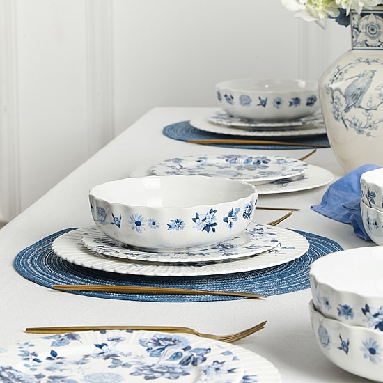 Stone + Lain Fiore 8-pc. Bone China Pasta Bowl