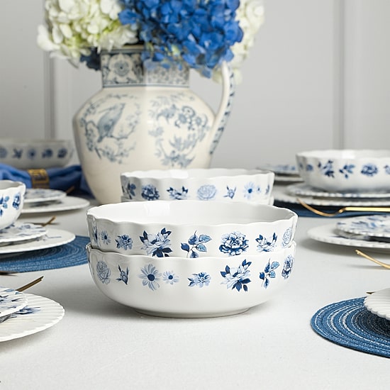 Stone + Lain Fiore 8-pc. Bone China Pasta Bowl