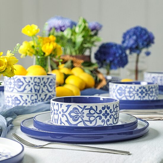 Stone + Lain Tropea 12-pc. Stoneware Dinnerware Set