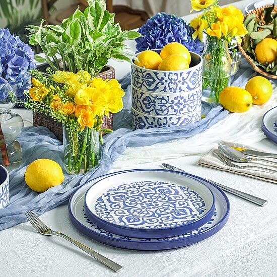 Stone + Lain Tropea 12-pc. Stoneware Dinnerware Set