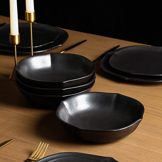 Stone + Lain Baskerville 24-pc. Stoneware Dinnerware Set