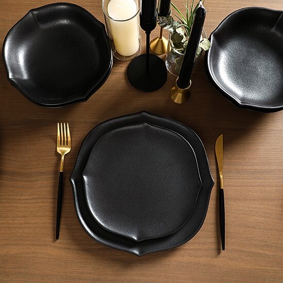 Stone + Lain Baskerville 24-pc. Stoneware Dinnerware Set