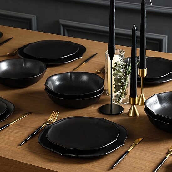 Stone + Lain Baskerville 24-pc. Stoneware Dinnerware Set