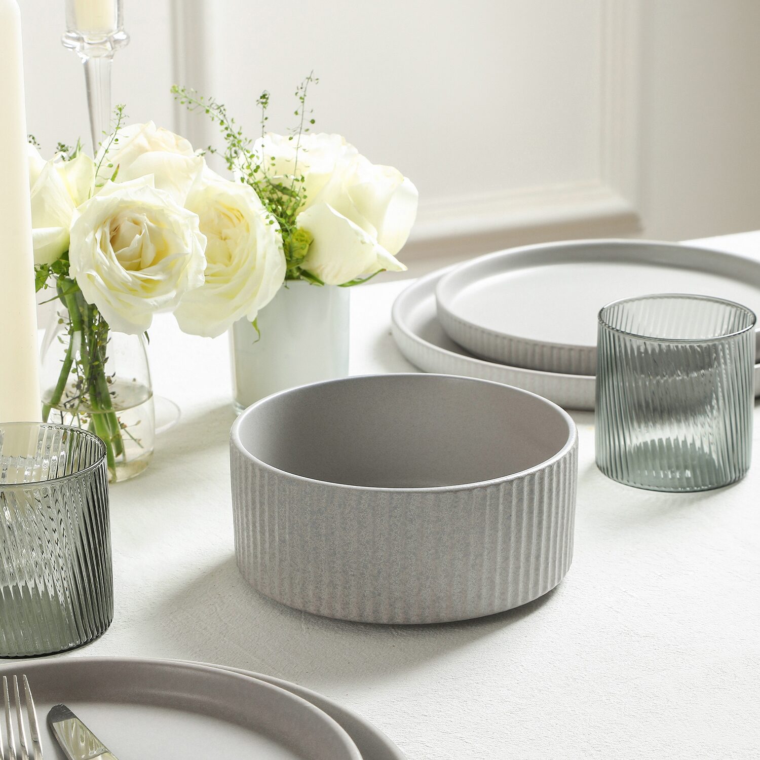 Stone + Lain Haven 4-pc. Stoneware Cereal Bowl