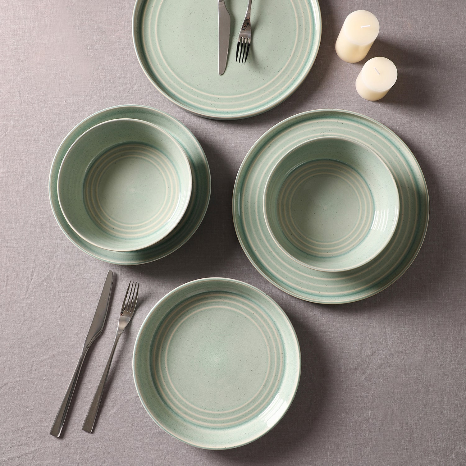 Stone + Lain Claire 16-pc. Stoneware Dinnerware Set