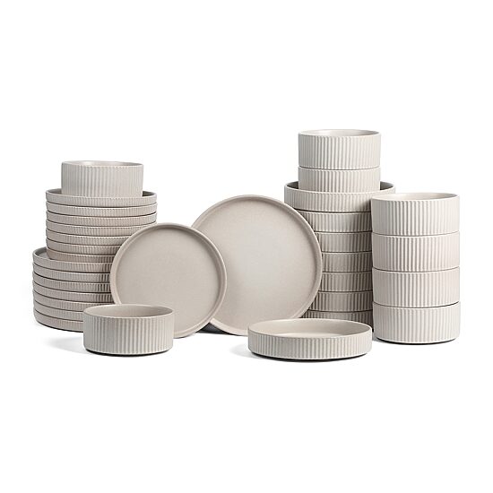 Stone + Lain Haven 32-pc. Stoneware Dinnerware Set