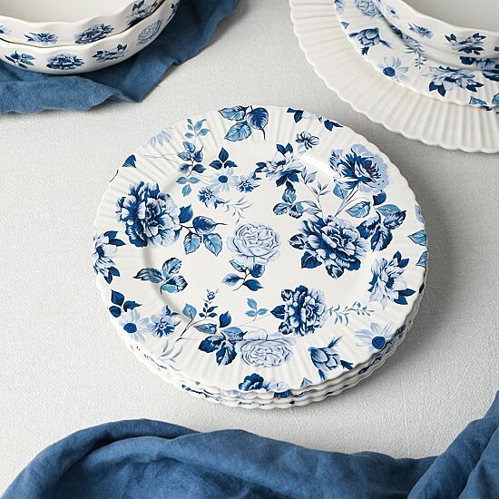 Stone + Lain Fiore 4-pc. Bone China Salad Plate