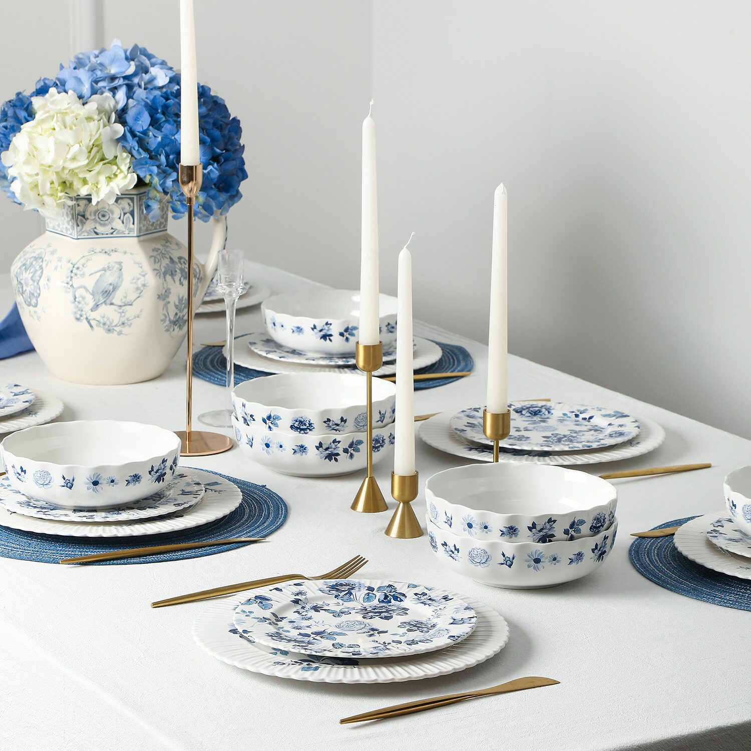 Stone + Lain Fiore 4-pc. Bone China Salad Plate