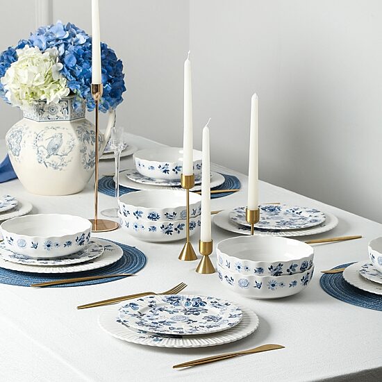 Stone + Lain Fiore 4-pc. Bone China Salad Plate