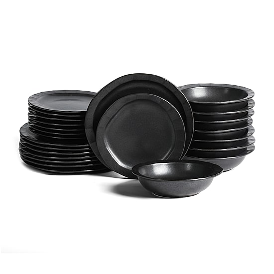 Stone + Lain Oasis 24-pc. Stoneware Dinnerware Set