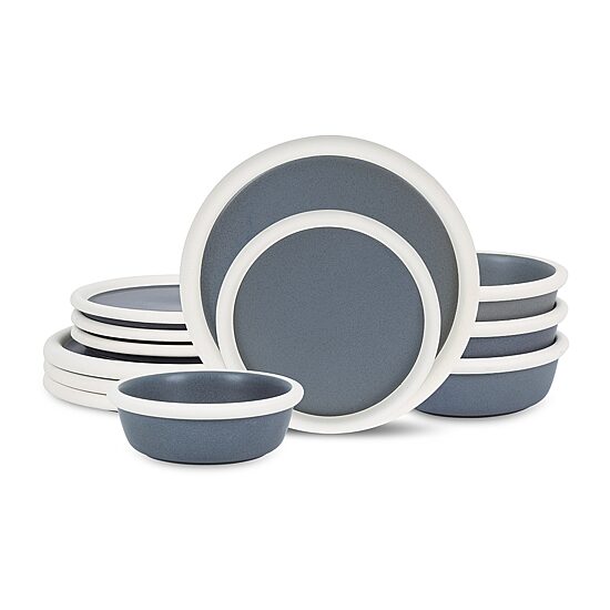Stone + Lain Capri 12-pc. Stoneware Dinnerware Set