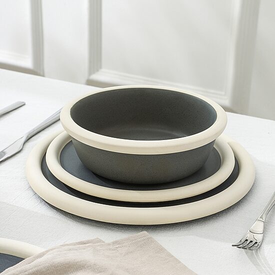 Stone + Lain Capri 12-pc. Stoneware Dinnerware Set