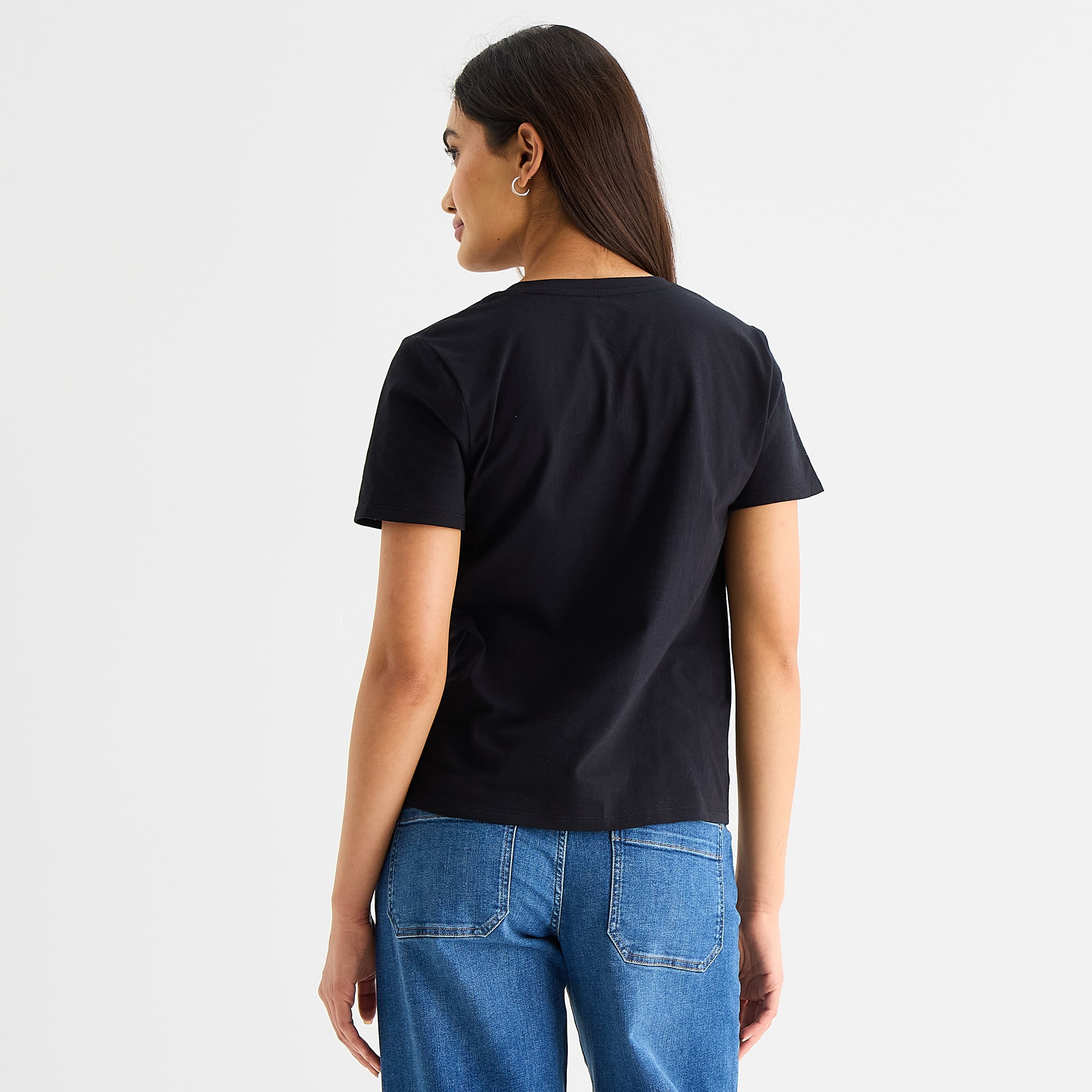 a.n.a Womens V Neck Short Sleeve T-Shirt