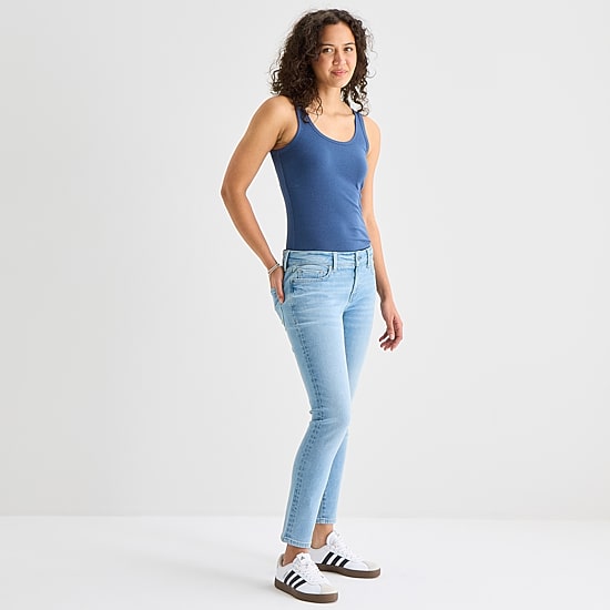 A.N.A Womens Mid Rise Skinny Fit Jean