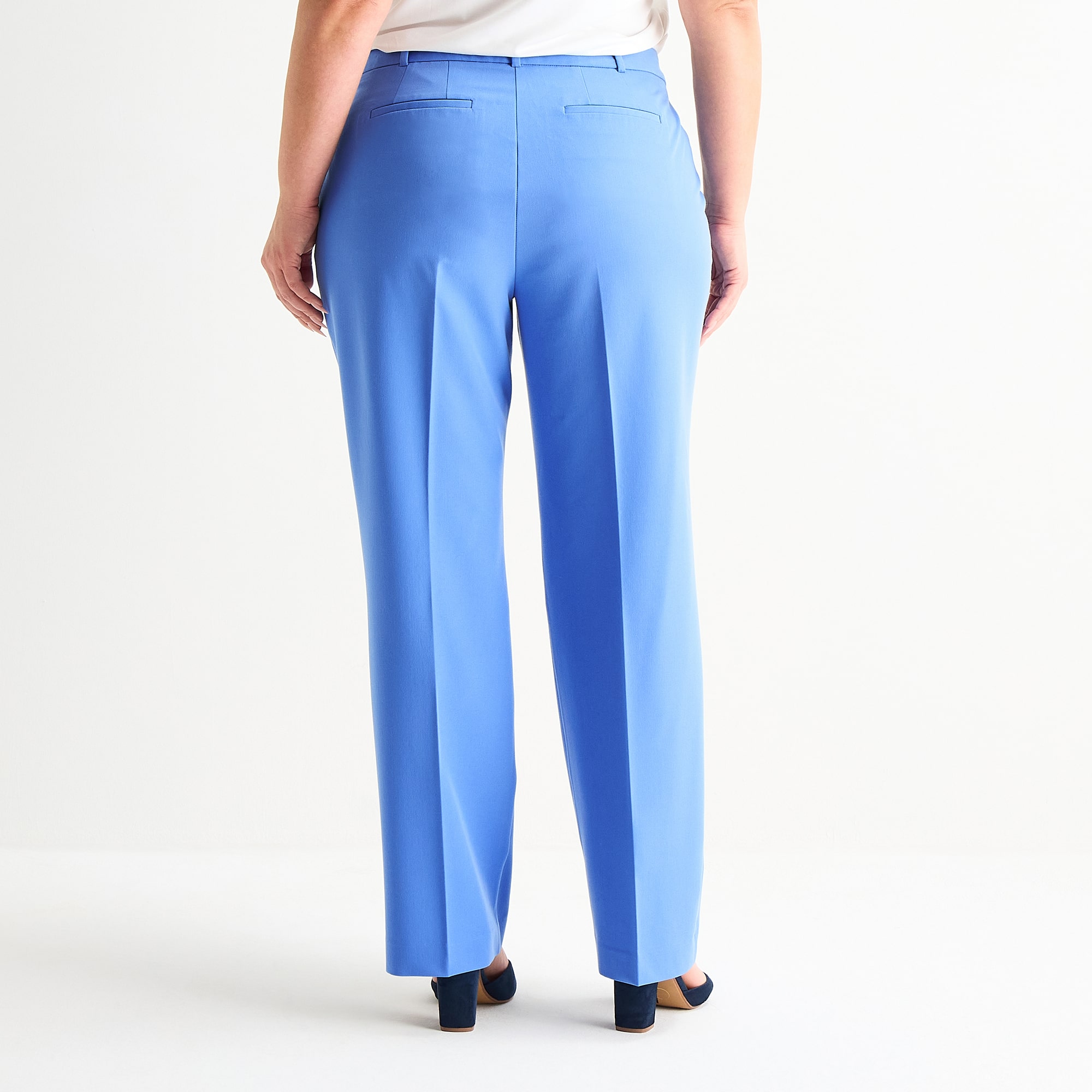 Liz Claiborne Audra Womens Plus Straight Mid Rise Trouser