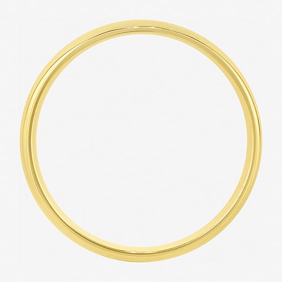 Mens 6MM 14K Gold Over Silver Wedding Band