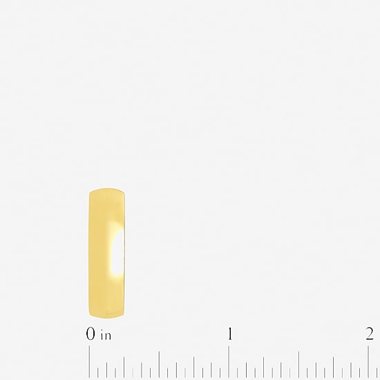 Mens 6MM 14K Gold Over Silver Wedding Band