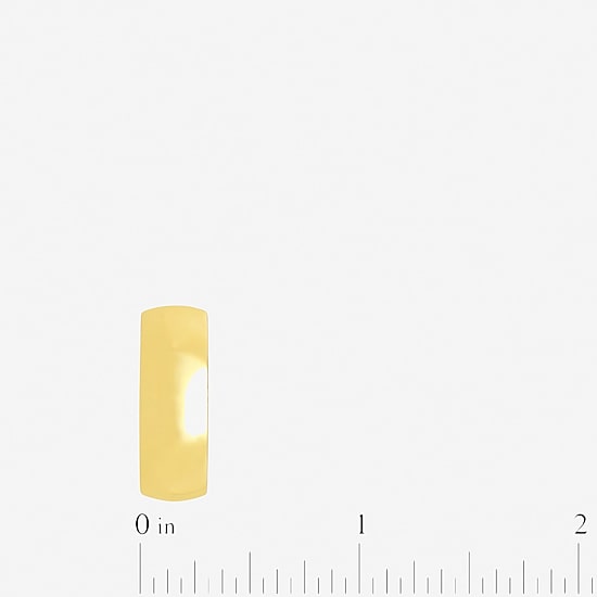 Mens 8MM 14K Gold Over Silver Wedding Band