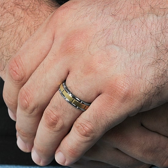 Mens 6MM Tungsten Wedding Band