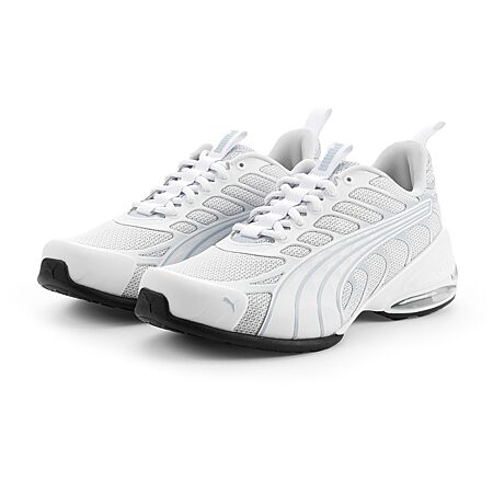 PUMA Voltaic Evo Womens Running Shoes, Color: Wht Blk Pnk Lav