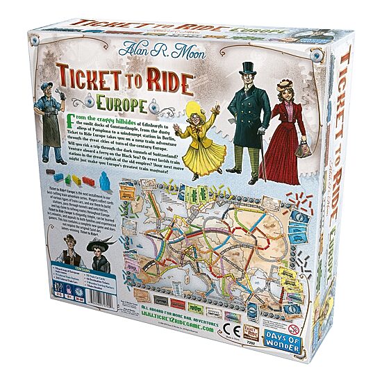 Days Of Wonder Ticket To Ride Europe Board Game