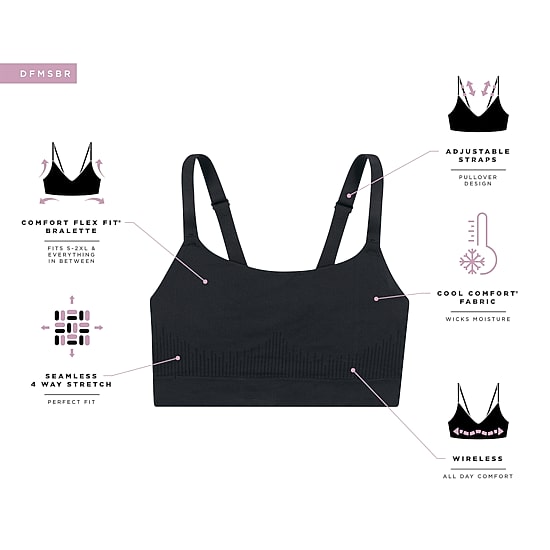 Bali Comfort Revolution Modern Seamless Bralette-Dfmsbr