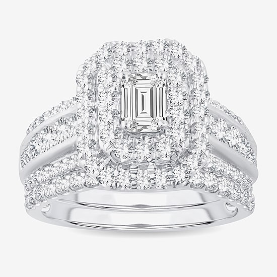 Signature By Modern Bride 2 CT.T.W. Lab-Grown (H-I / SI1-SI2) Diamond Engagement Ring in 10K or 14K Gold