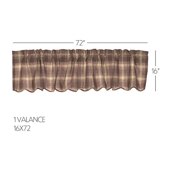 Vhc Brands Dawson Star Rod Pocket Scallop Valance