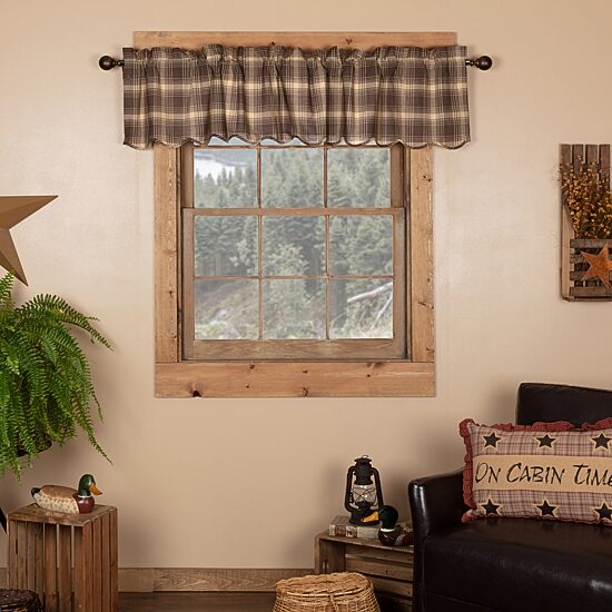 Vhc Brands Dawson Star Rod Pocket Scallop Valance