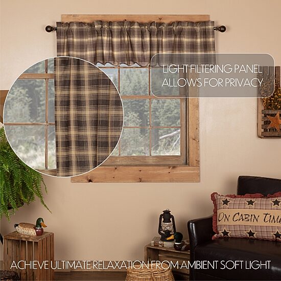 Vhc Brands Dawson Star Rod Pocket Scallop Valance