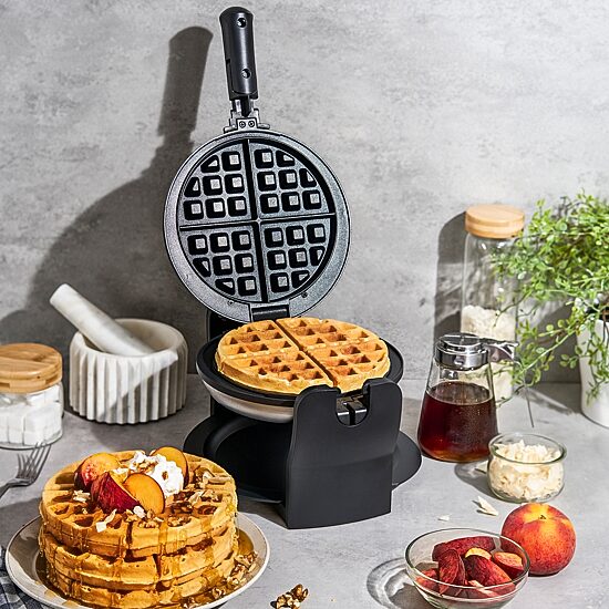 Cooks Rotating Waffle Maker 22320 22320C, Color: Brushed Stainless