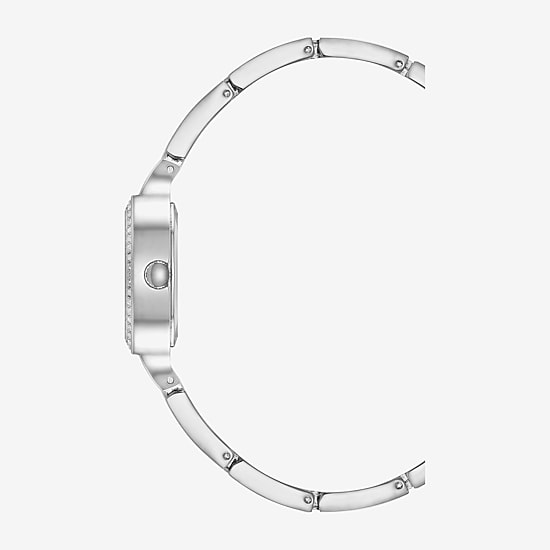 Armitron Womens Crystal Accent Silver Tone Bracelet Watch 75/5902mpsv