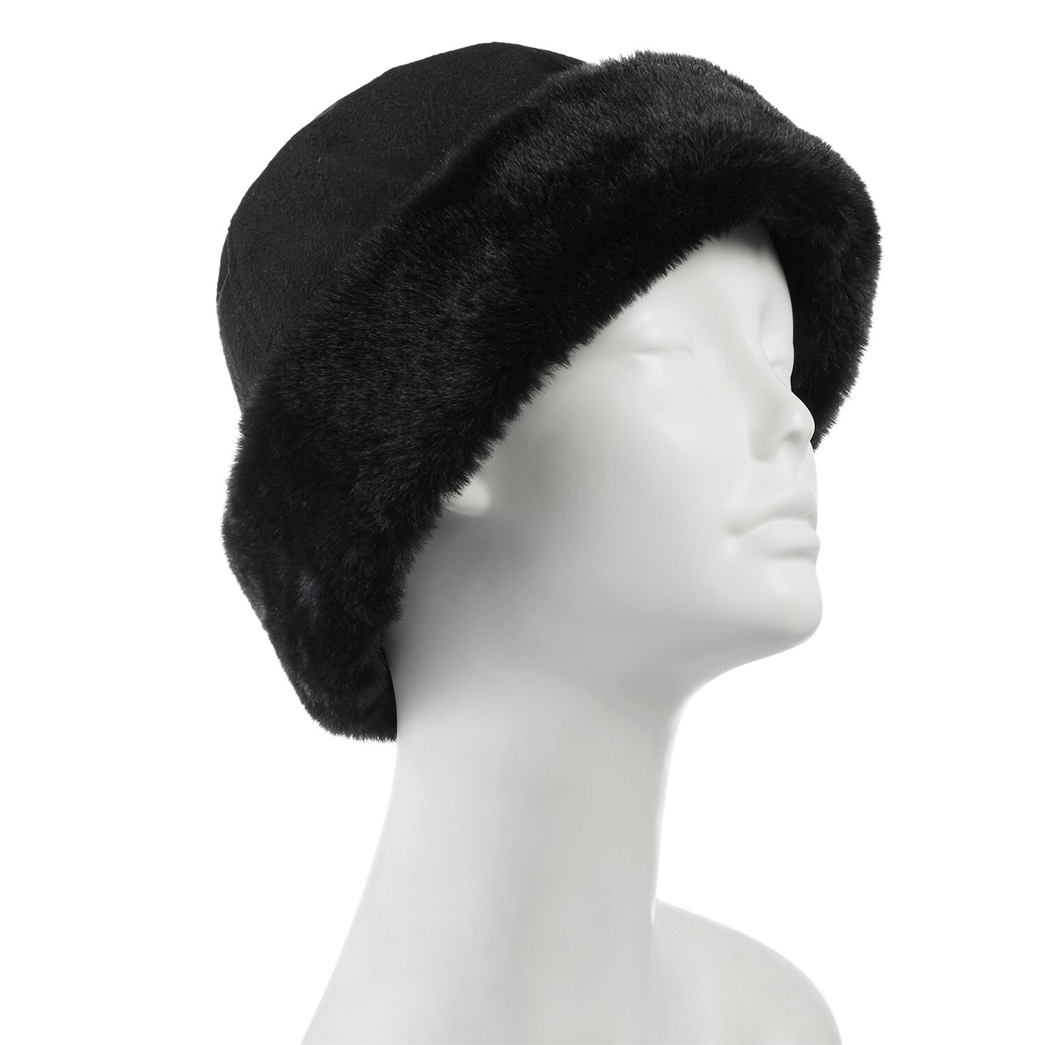 Isotoner Microsuede W/Fur Mens Beanie