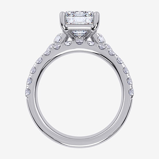 Signature By Modern Bride (G-H / Si1-Si2) Womens 4 CT. T.W. Lab Grown White Diamond 14K Gold Bridal Set