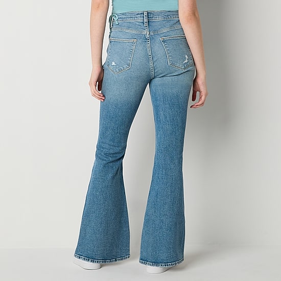 Arizona Womens Low Rise Flare Leg Jean
