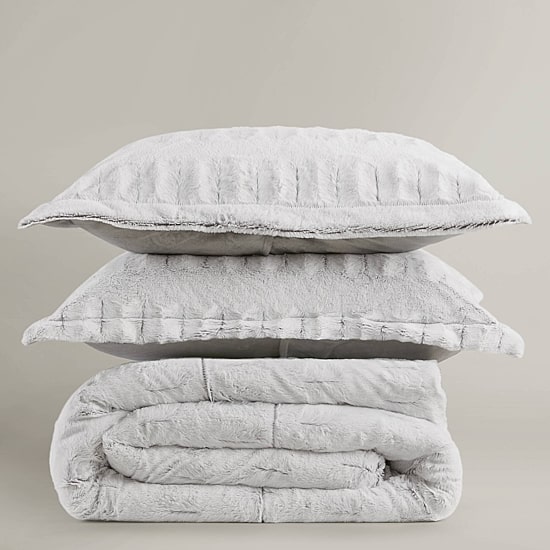 Madison Park Margot Faux Fur Lightweight Comforter Set